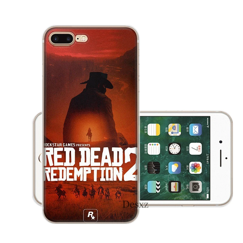 H7 Чехол для мобильного телефона iPhone 5 5S SE 6 6S 7 8 Plus X XR XS Max, Жесткий Чехол, крутая игра, красные изображения из фильма «Red Dead Redemption» 2 - Цвет: H7
