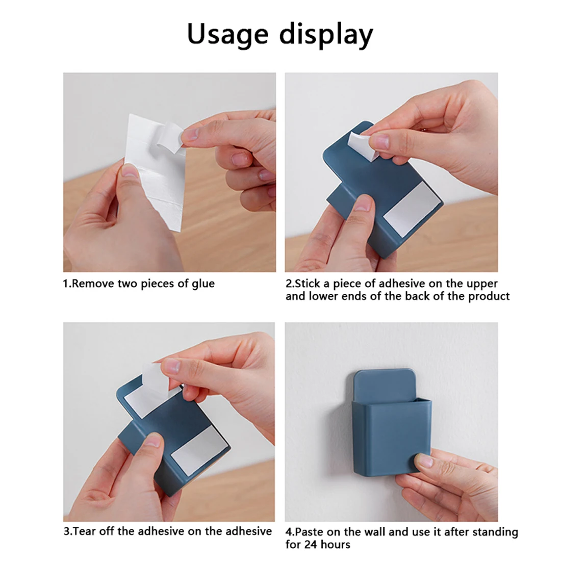 

Wall-mounted storage rack air conditioner remote control box multi-function container storage box TV mobile phone bracket box