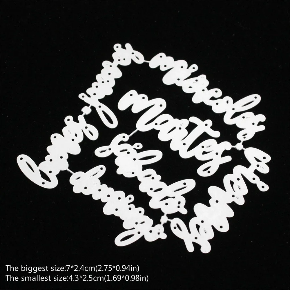 

Spanish Week Semana Metal Cutting Dies Stencils for Scrapbooking Decorative Embossing Paper Card Making Craft