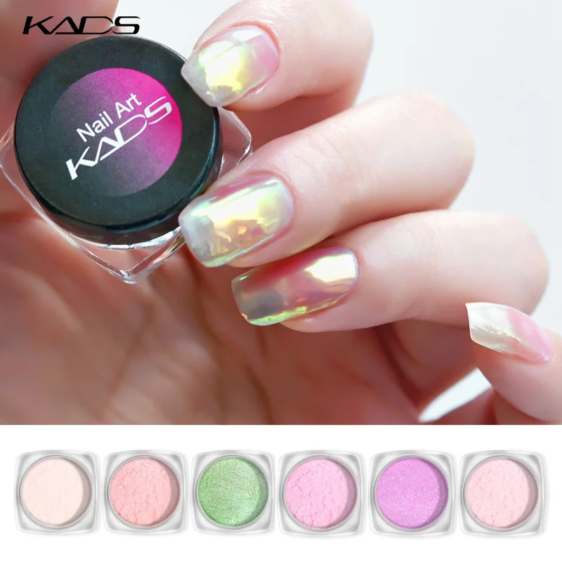 Блестящий Порошок для ногтей 6 цветов | Красота и здоровье