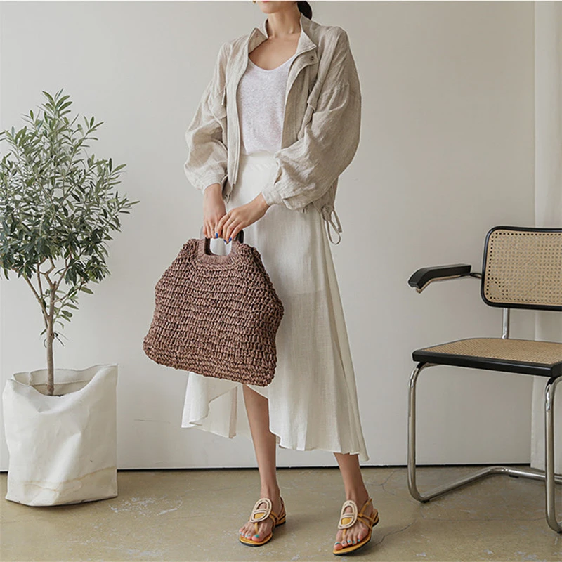 

2021 Women Fall Elegant Linen Cotton Blouse Coat Jacket Korean Female Casual Loose Outwear Vintage Casual Pockets Top Streetwear