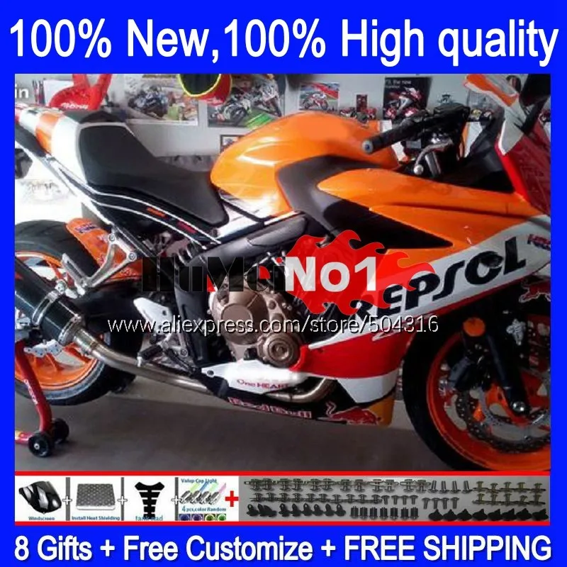 

Обтекатель CBR650F для HONDA CBR650 CBR 650 F 109MC.23 Repsol orange CBR 650F 2011 2012 2013 2014 2015 2016 CBR-650F 11 12 13 14 15