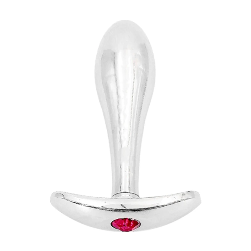 Капля воды изогнутый металлический ручной захват Анальная пробка расширитель