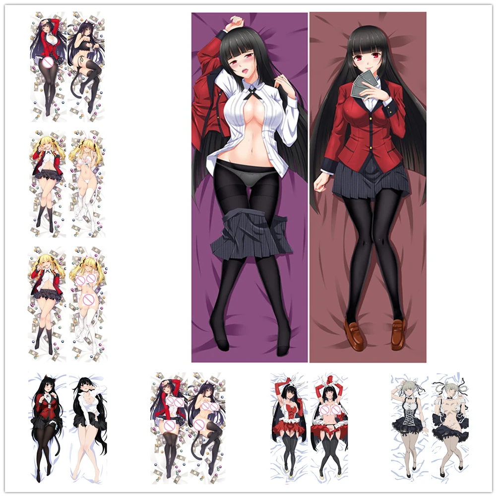 

Anime Kakegurui Twin pillow Cover Jabami Yumeko Dakimakura case Sexy girl 3D Double-sided Bedding Hugging Body pillowcase gifts