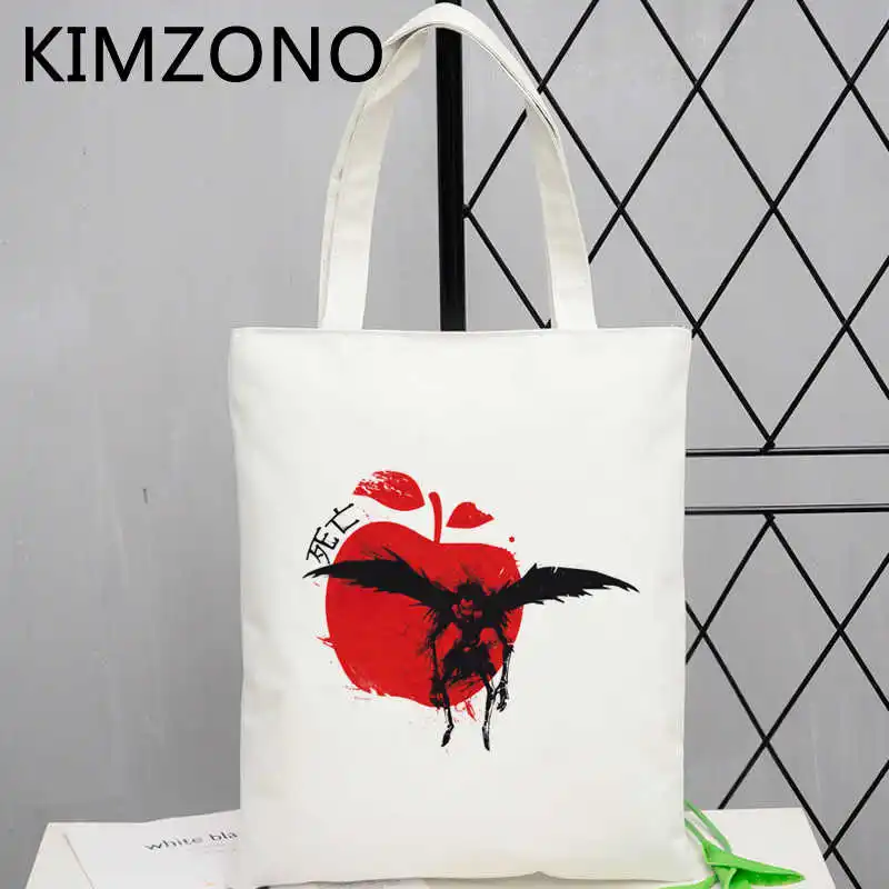 

Death Note shopping bag jute bag bolso cotton grocery reusable shopping bag jute boodschappentas shoping foldable cabas