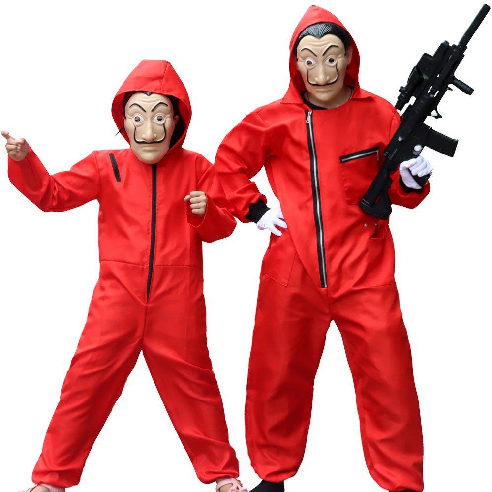 halloween anime salvador dali movie the house of paper costume la casa de papel cosplay party christmas money heist dress free global shipping