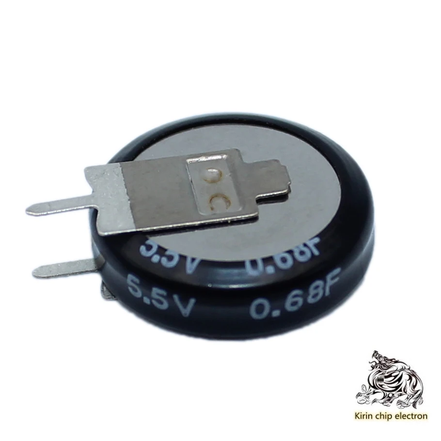 

10PCS/LOT Supercapacitor V Type 5.5v 0.68f coin-stacked chip capacitor Double-layer capacitor