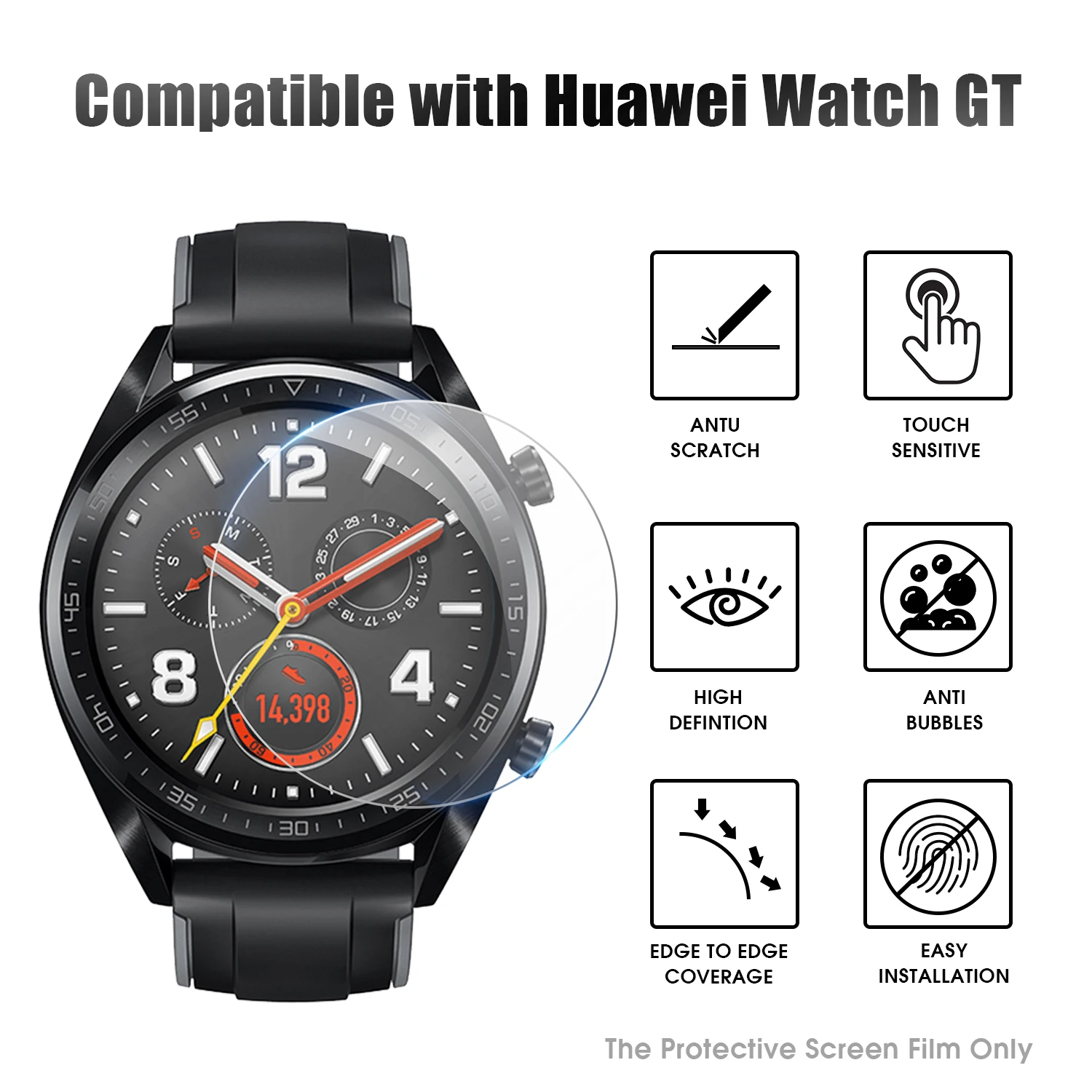 Защитная пленка для экрана часов Huawei GT защита смарт-часов Защита от царапин