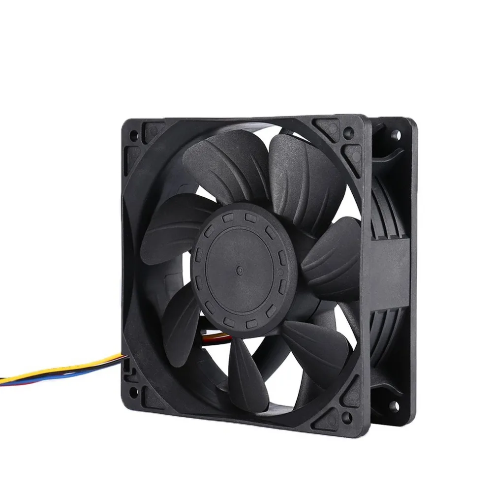 LESHP 7500 об/мин DC12V 5.0A Майнер охлаждающий вентилятор для Antminer Bitmain S7 S9 4-контактный разъем бесщеточный Замена охладитель низкая Шум