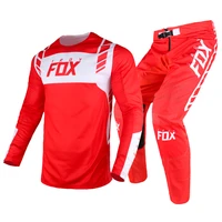 2021 redwhite dirt bike flexair mach jersey pants mountain bicycle offroad racing suit mens kit motorcycle set