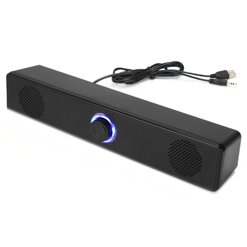 Bluetooth-compatible/Wired Speaker Sound Bar USB Powered Home Theater Speakers Music Soundtrack Booming Bass Speak D7WC | Электроника