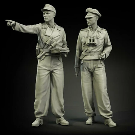 Unassambled 1/35 древних бою сотрудников в комплект входят 2 статуэтка виде набор