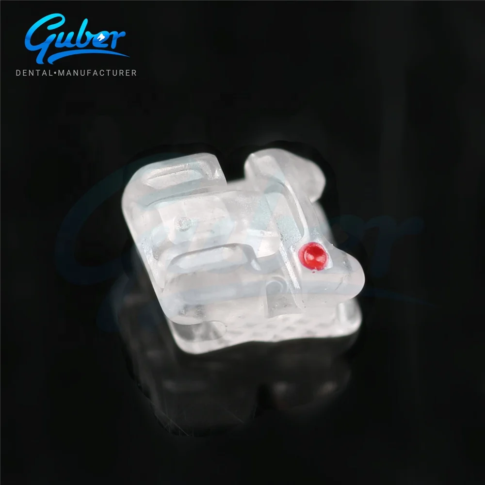 

*Dental Consumables odontologia Aesthetic teeth braces 022 Self Ligating braces Ceramic Orthodontic Bracket