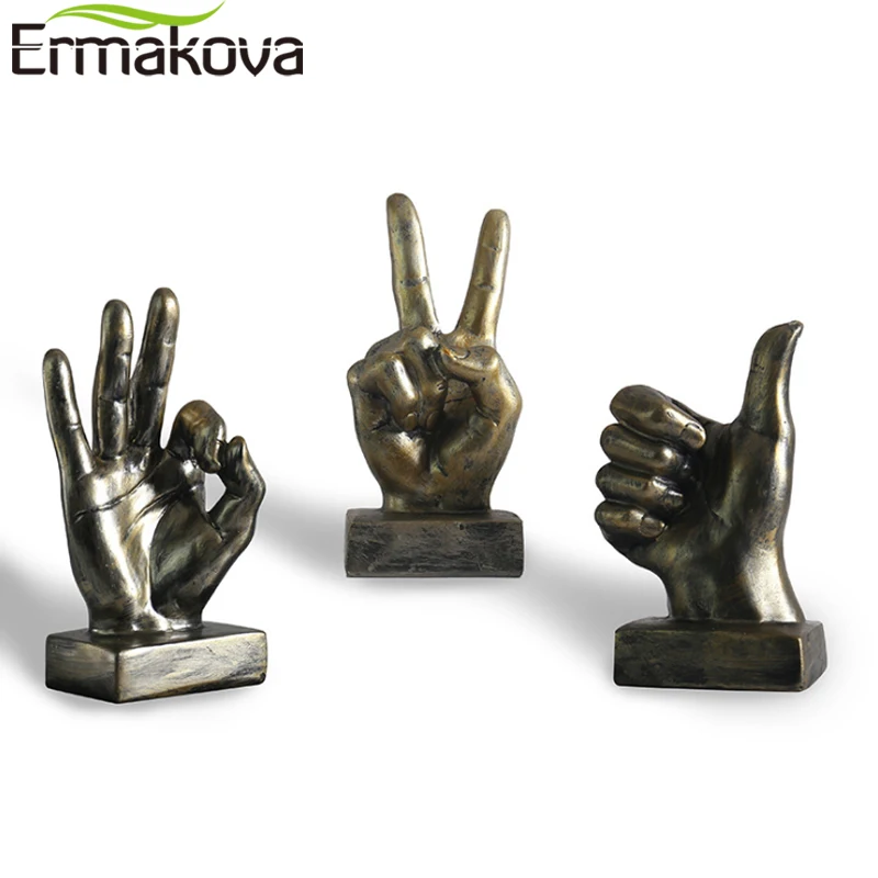 Фигурки ERMAKOVA из смолы в виде жеста американские ретро украшения домашняя модель
