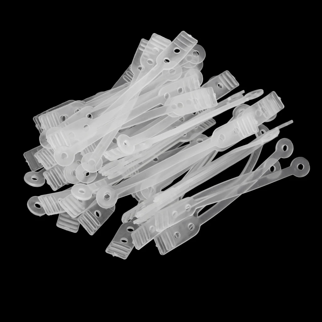 

Set of 50 Hair Curlers Roller Elastic Band Hair Styling Accessories Clear