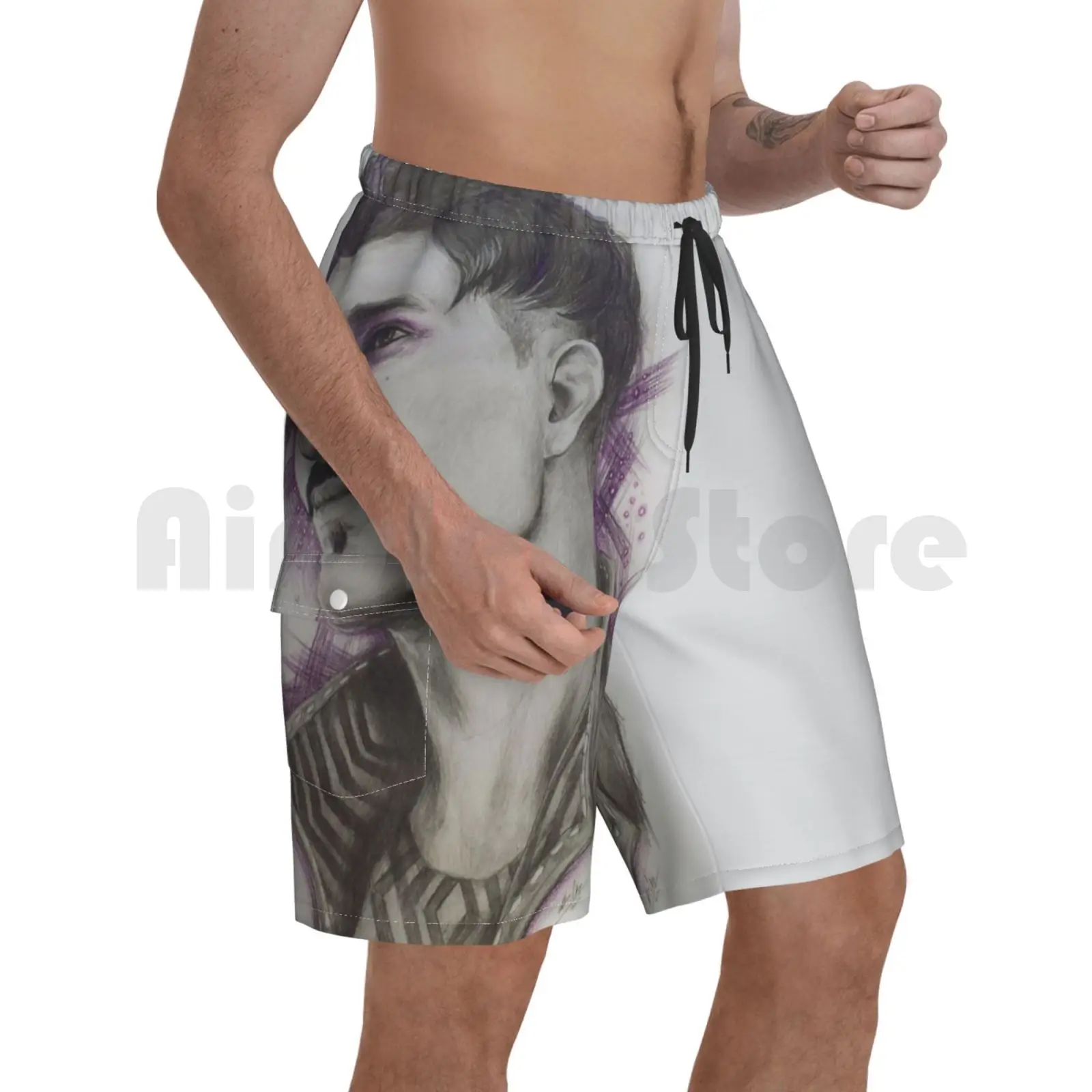 

Dorian Pavus-Dragon Age Inquisition Beach Shorts Men Beach Pants Swimwear Dorian Pavus Dragon Age Inquisition