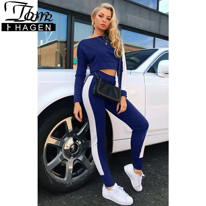 Осенний спортивный костюм для женщин 2020 комплект из двух предметов спортивные