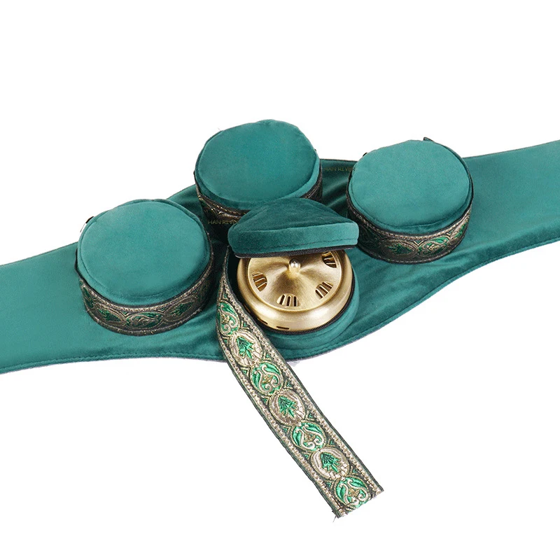 Зеленая бархатная сумка для бездымного прижигания китайская горелка палочки