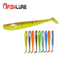 ar61 custom double colors t tail soft lure 65mm 1 5g 8pcs a bag paddle tail soft fishing lure bass fishing swimbait soft lures