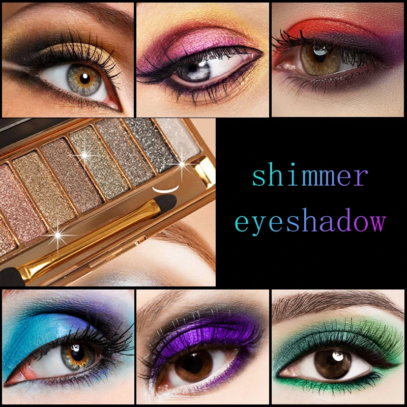 Мини Мерцающие Тени для век профессиональные экзотические наборы мягкие глэм