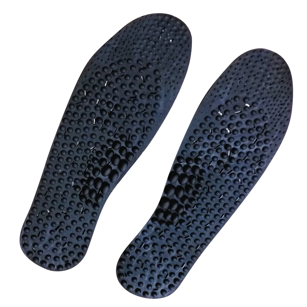 

Inserts Pads Orthotic Therapy Black Foot Care Acupressure Massage Insole Breathable Health Shoe Unisex Plastic Negative Ion