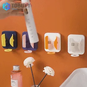 

Household Wall Mounted Electric Toothbrush Holder Automatic shrinking Toothbrush Storage Keep Dry Bathroom Tool