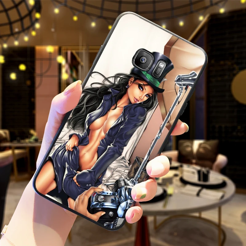 Пикантные Герой мультфильма для девочки samsung NOTE 8 9 M10 M20 M30 S6 S7 край S8 S9 S10 плюс ТПУ