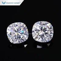 tianyu gems 9mm ghvs cushion moissanite loose diamonds white sparkly stones gra custom gemstone for rings jewelry accessories