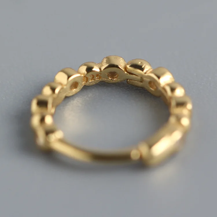 Женские серьги-кольца ElfoPlataSi минималистичные геометрические серьги из