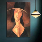 Большая Ручная роспись Amedeo Modigliani классическое настенное искусство холст живопись Современная живопись Настенная картина для гостиной домашний декор