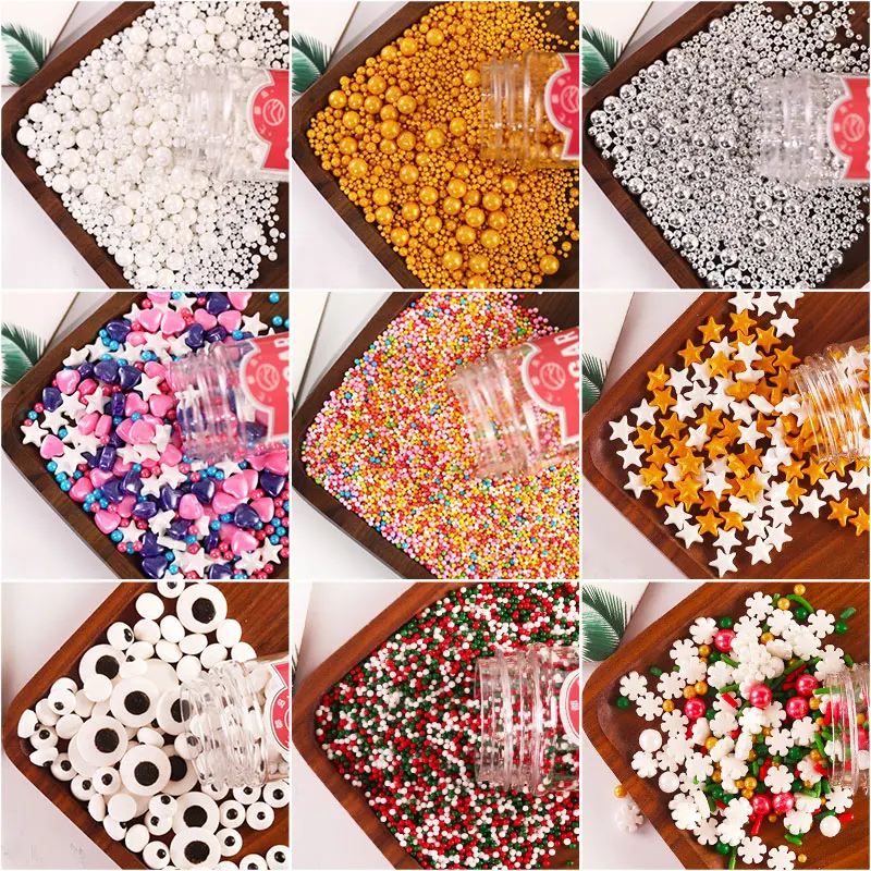 Съедобный Золотой Имитация Жемчуга сахарные шарики помадка DIY подарок ко Дню