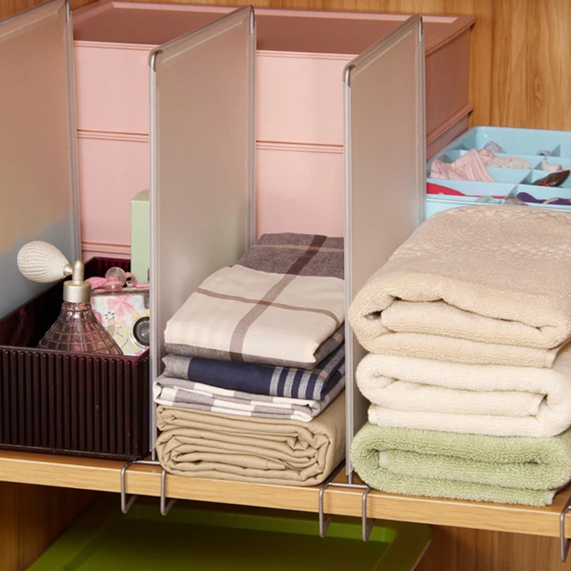 4 шт. разделитель для шкафа полка Экономия пространства полки провода дизайн Pp