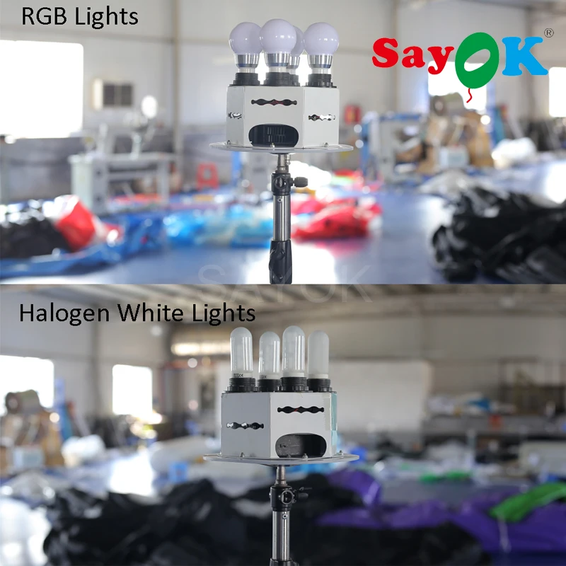 Горячая надувной стенд Штатив шар с галогенный светильник или RGB светильник для рекламы событий