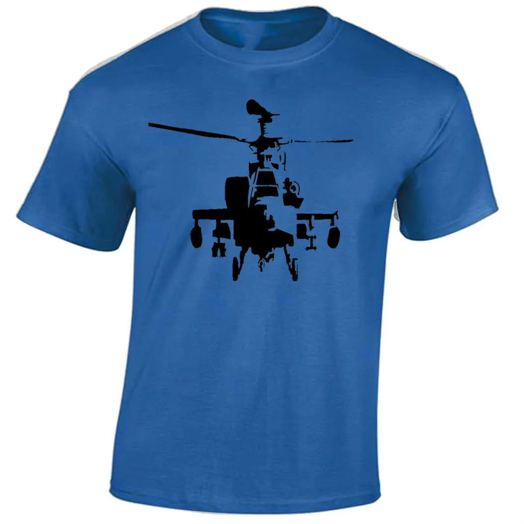 Apache Мужская футболка S-2XL Ретро AH-64 Вертолет rambo | одежда