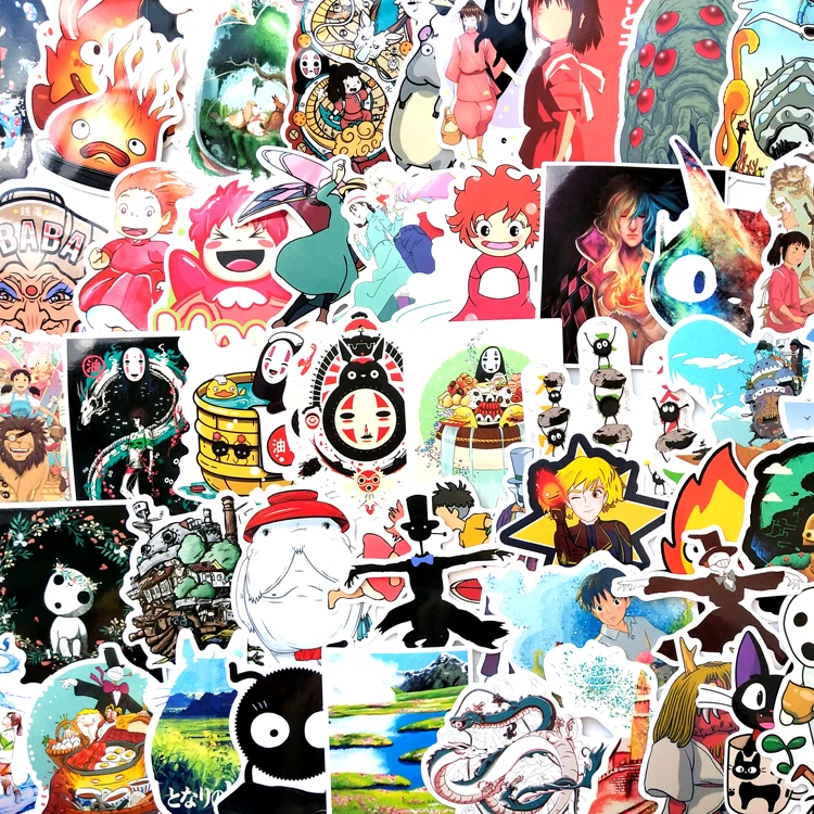 100 шт. милые аниме наклейки vsco Miyazaki Hayao Spirited Away домашний настенный чемодан