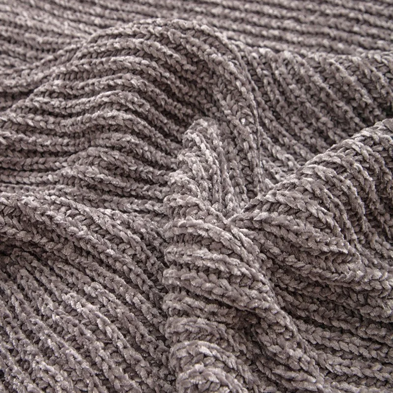 

Chenille Knitted Blanket Tassel Casual Blanket for Home Textile sofa cover throw blanket airplane thread Blanket