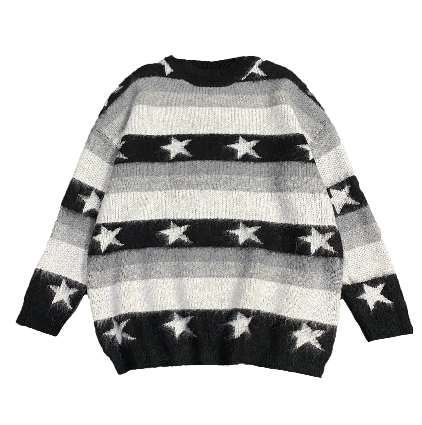 

Мохеровый кардиган, шерстяной Повседневный свитер, верхняя одежда, плотная теплая Женская куртка с круглым вырезом, свободная облегающая в...