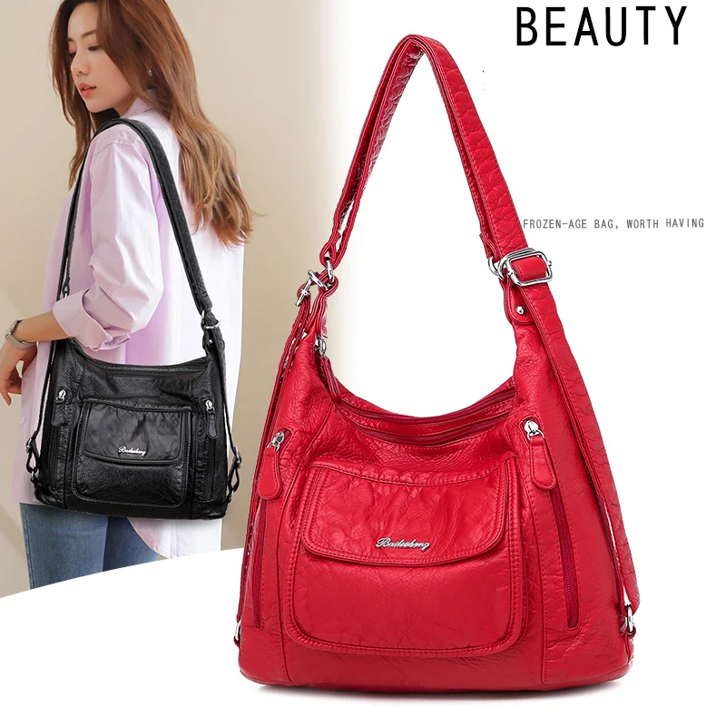 

OLSITTI Solid Color Pu Leather Crossbody Bag for Women 2021 Trend Brand Designer Handbags with Women High Quality Handbags