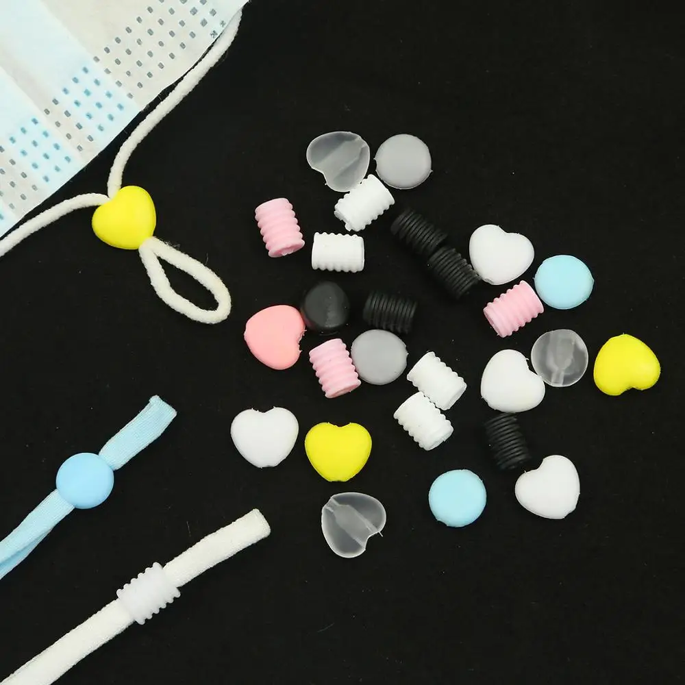 Силиконовая регулируемый с бусинами противоскользящей пряжкой плоская