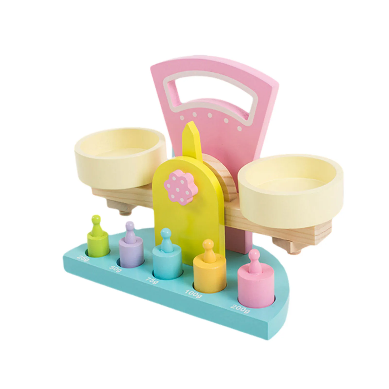 

Montessori Wooden Balance Scale Toy Balances Toys With Weights For Baby T50