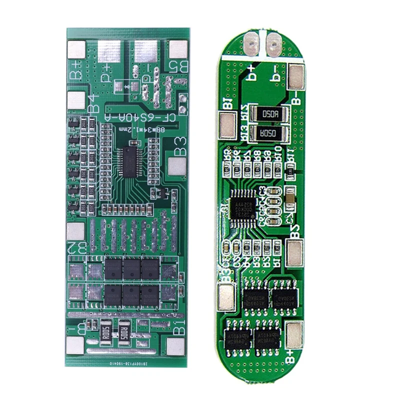 2 шт. литиево-ионная батарея 18650 Bms упаковка защита от замыкания Pcb плата-4S 6A 14 8 V &amp
