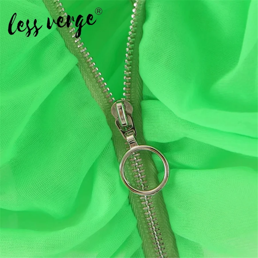 

Lessverge New Fashion Women Top T-shirt Short Sleeve Summer Crop Top Lace Mesh T-shirt Green Street Style T-shirt Summer Top