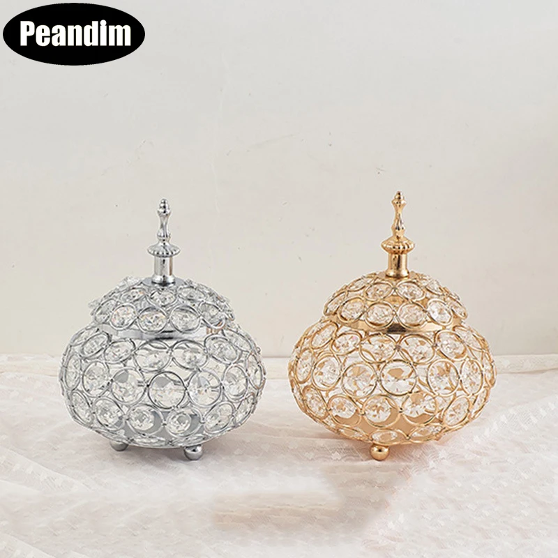 PEANDIM элегантный чайный Светильник Хрустальные Подсвечники Ювелирная коробка