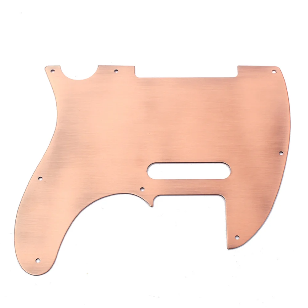 

Electric Guitar Pickguard Guard Portable Pickup Hole Caster Scratch Plate (Light Brown)