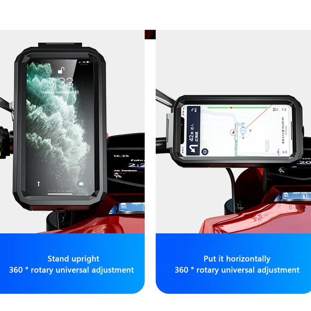 motorcycle bike phone mount case waterproof holder support for smartphone bike phone holder handlebar stand free global shipping