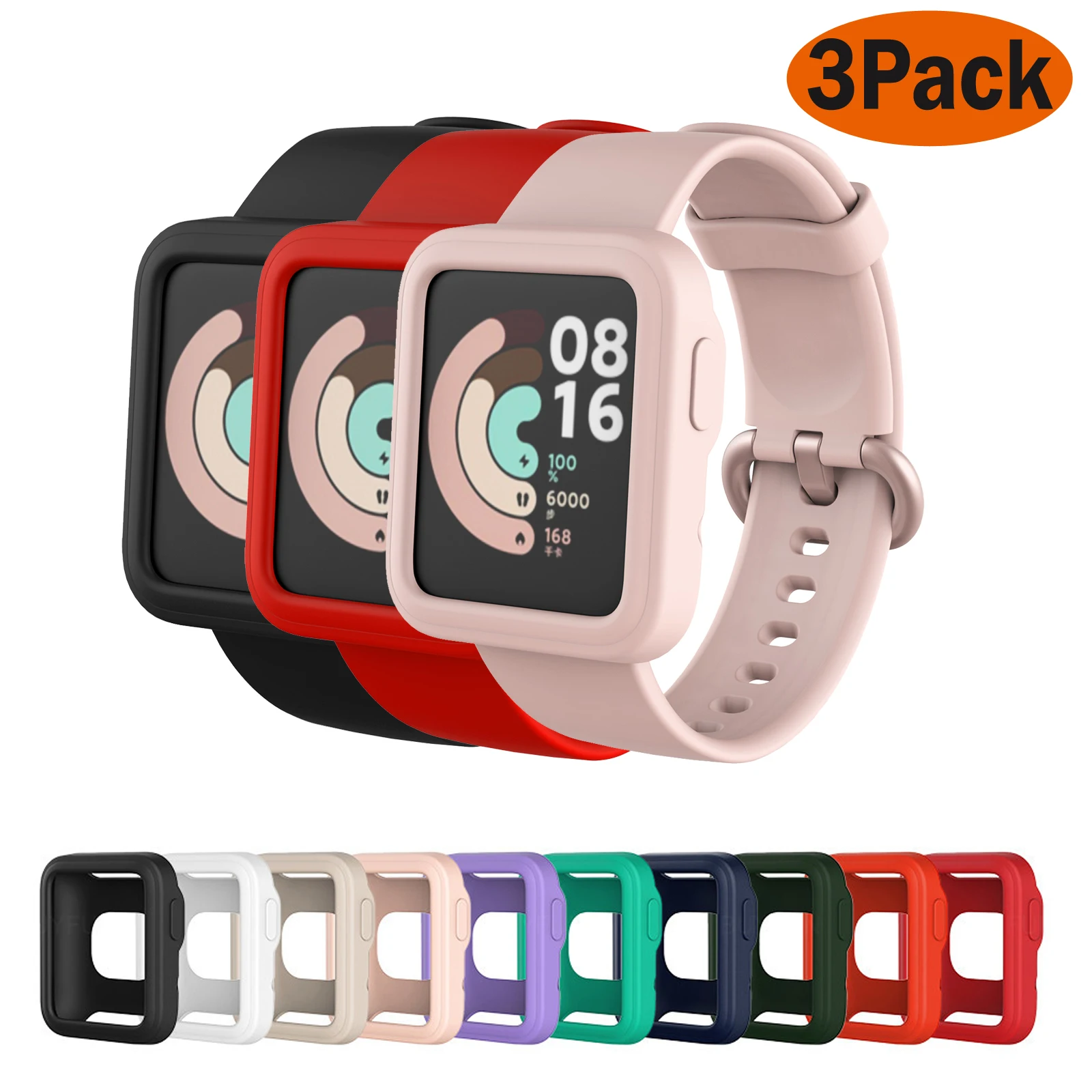 Ремешок силиконовый для XiaoMi Mi Watch Lite защитный чехол Xiaomi пленка|Смарт-аксессуары| |
