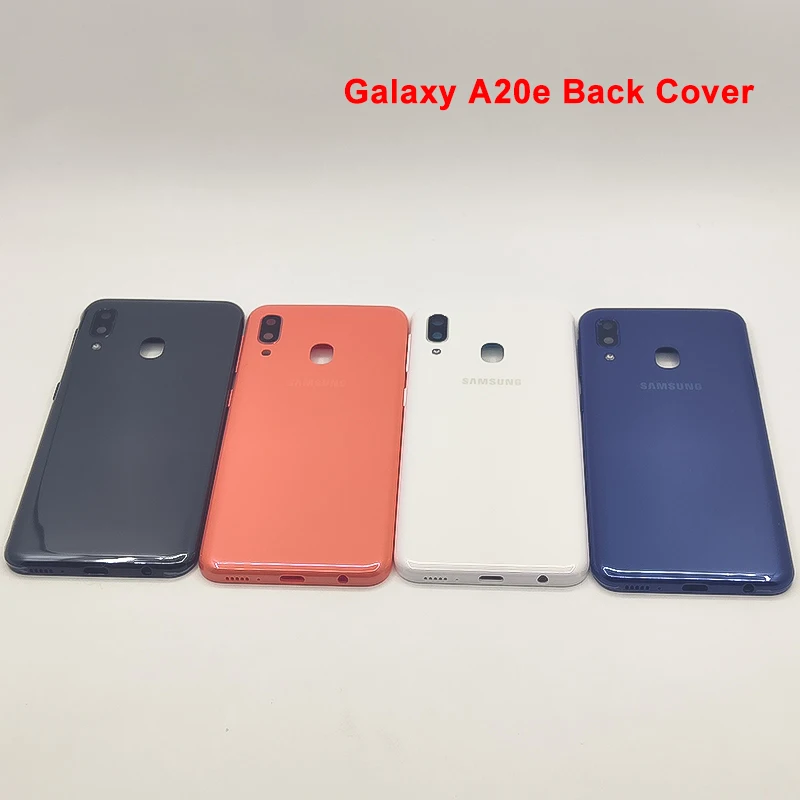 A20e чехол для телефона для samsung Galaxy A20E Задняя крышка батареи Задняя Дверь Корпус чехол Замена ключ для боковой кнопки объектив камеры