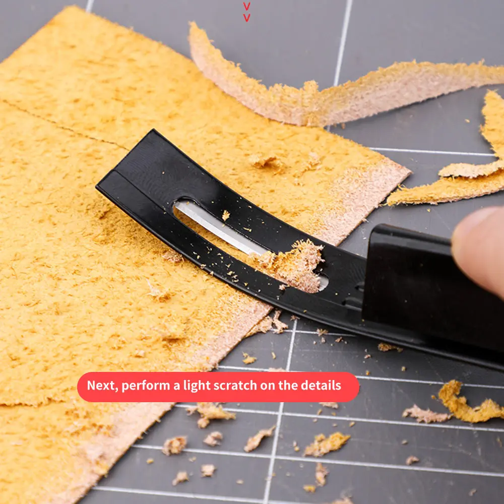 Домашний тип острый кожаный нож сделай сам кожа ремесло безопасный режущий