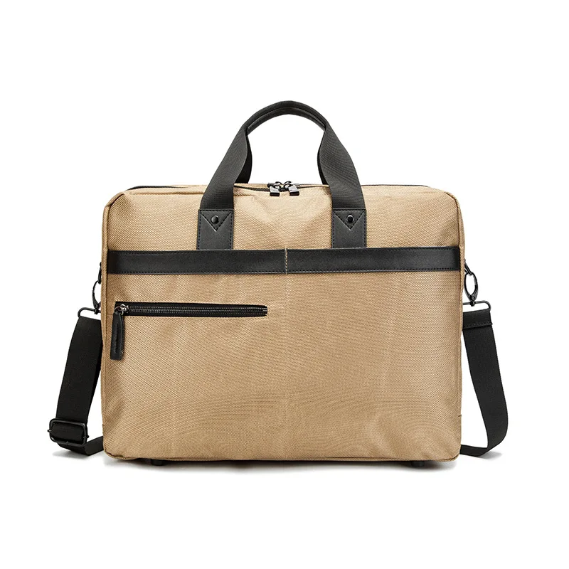 Men Black Briefcase Business Handbag Messenger Bags Male Vintage Shoulder Crossbody Bag Waterproof Men's Large 15.6“ Laptop Bags