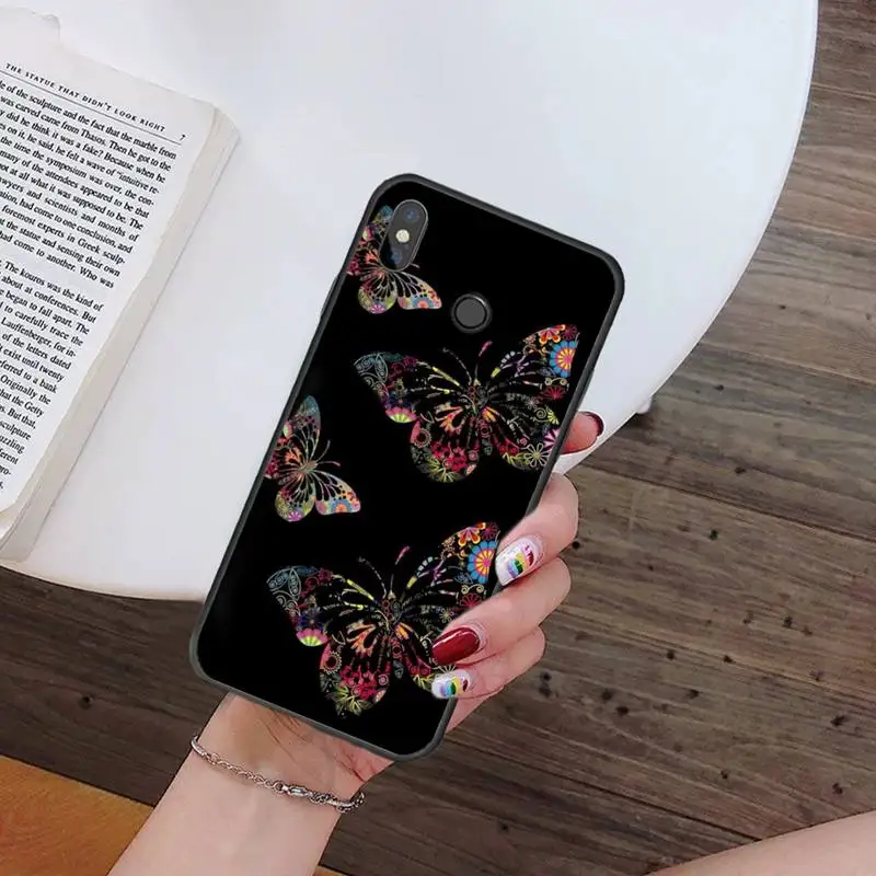 

Butterfly Phone Case For Xiaomi Redmi 7 9t 9se k20 mi8 max3 lite 9 note 8 9s 10 pro Soft Silicone Shell Cover Funda